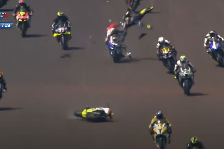 El accidente fatal en el Campeonato Brasileño de Motovelocidad