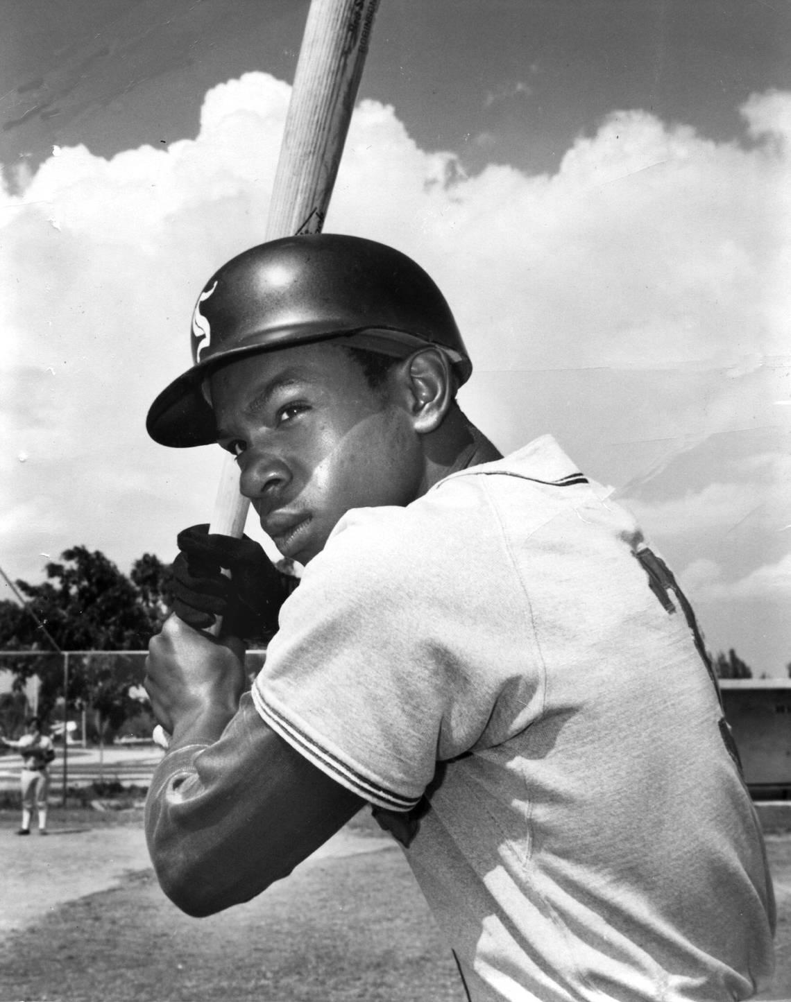 Major League baseball player Andres Dawson in 1972 when he was at Southwest Miami Senior High.