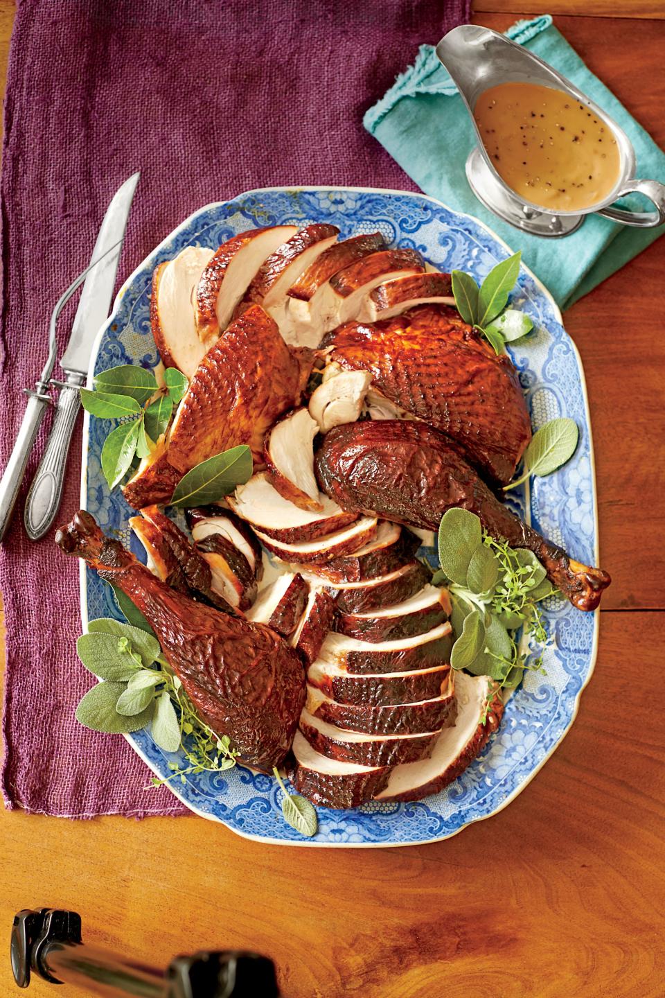 Dry-Brined-and-Marinated Smoked Turkey