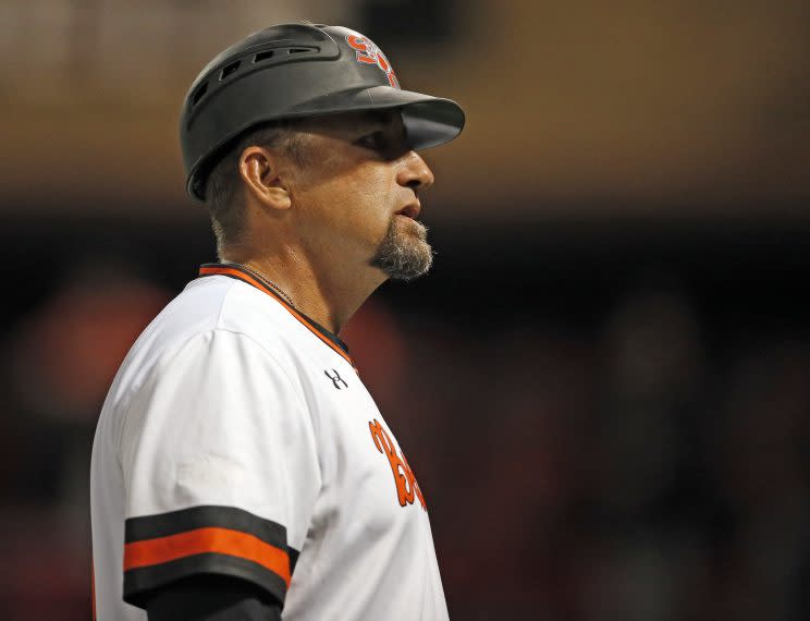 Sam Houston State's Matt Deggs had an inspiring message after his team's loss in the Super Regionals. (AP)