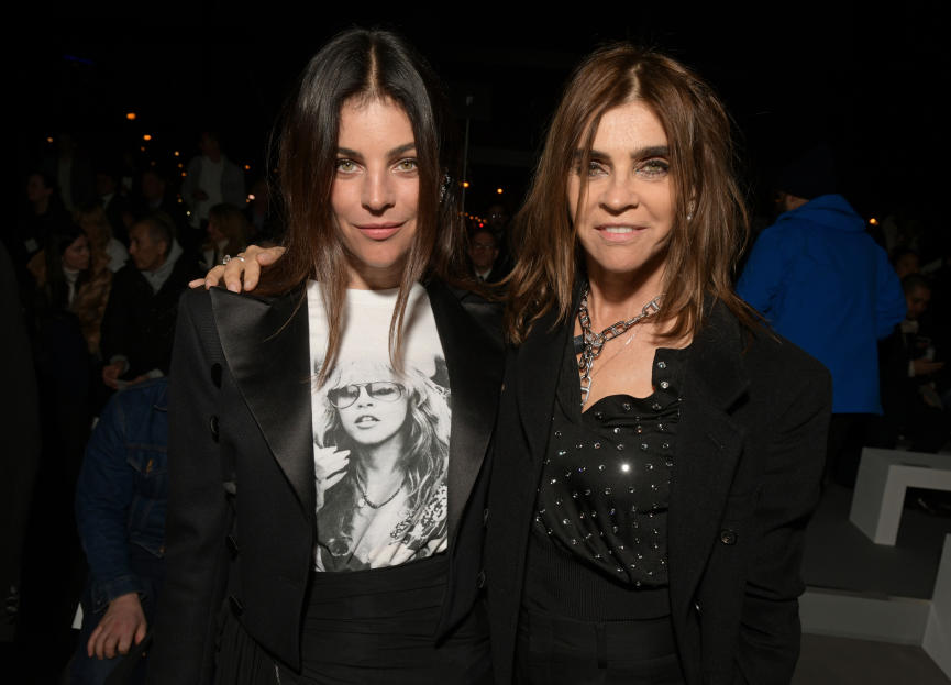 Julia Restoin-Roitfeld and Carine Restoin-Roitfeld in the front rowCeline show, Front Row, Fall Winter 2019, Paris Fashion Week, France - 01 Mar 2019