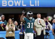 <p>Philadelphia Eagles’ Jalen Mills celebrates. REUTERS/Chris Wattie </p>