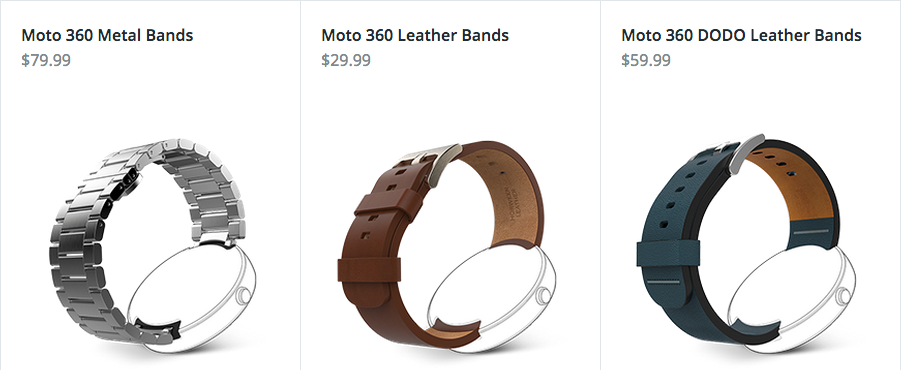 Moto 360 bands