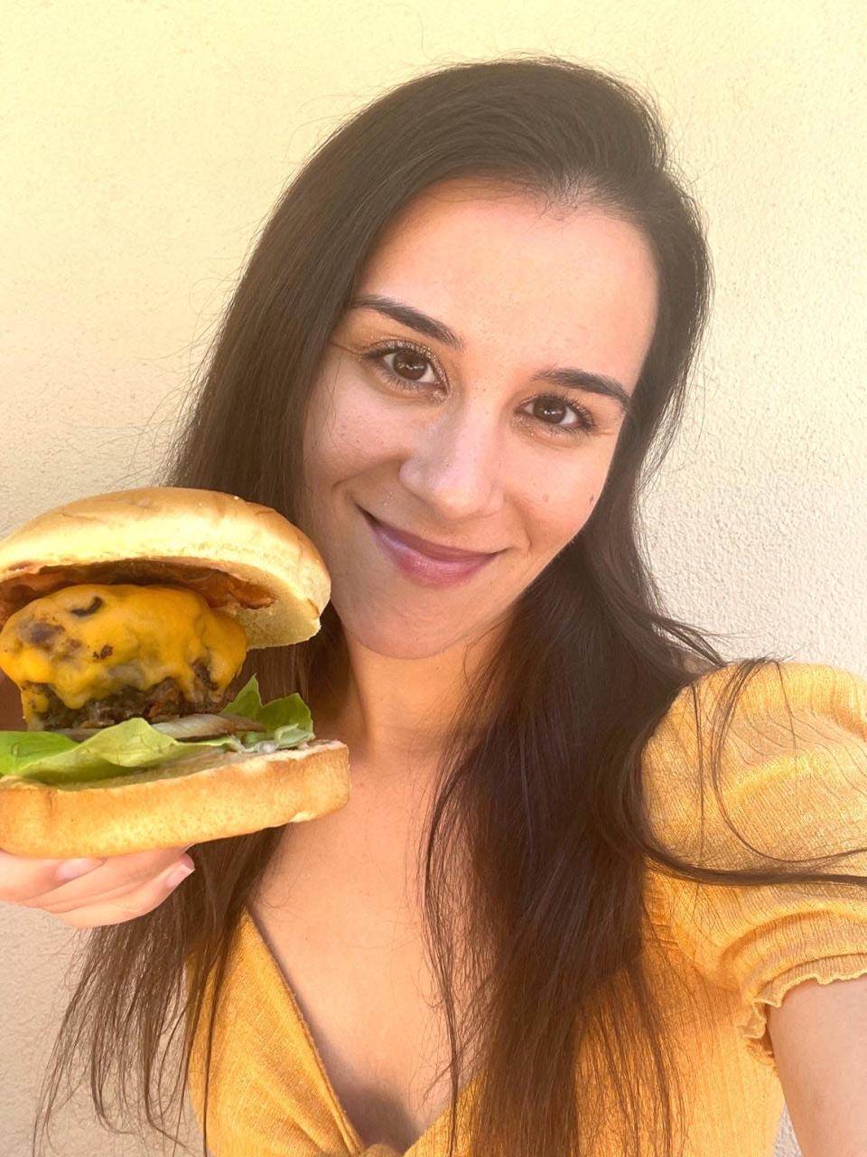 Anneta with Gordon Ramsay's Burger