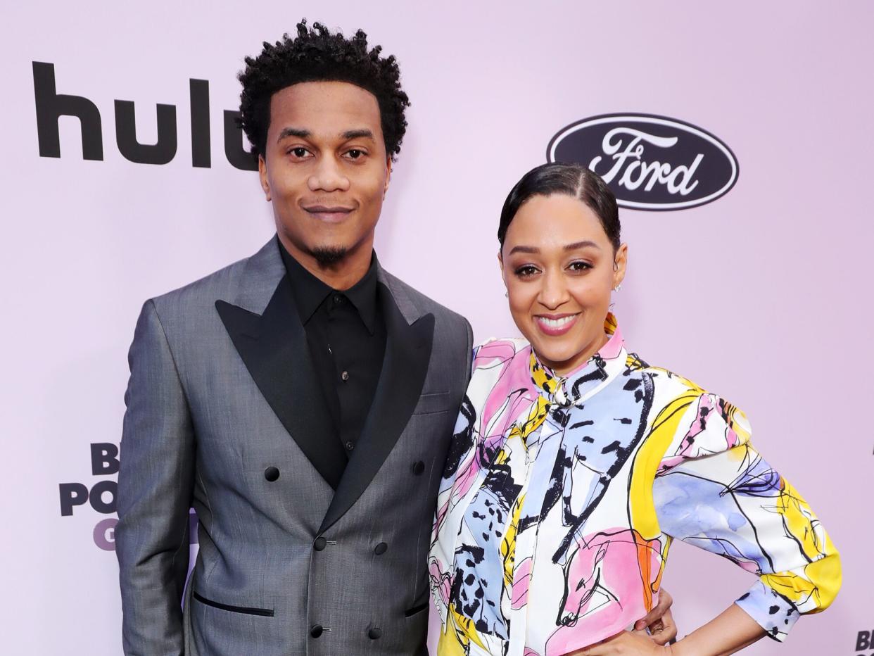 Cory Hardrict and Tia Mowry-Hardrict attend the 2020 13th Annual ESSENCE Black Women in Hollywood Luncheon at Beverly Wilshire, A Four Seasons Hotel on February 06, 2020 in Beverly Hills, California