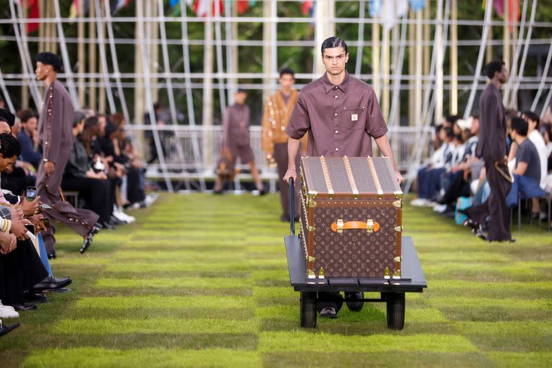 Louis Vuitton collection show during Men's Fashion Week in Paris