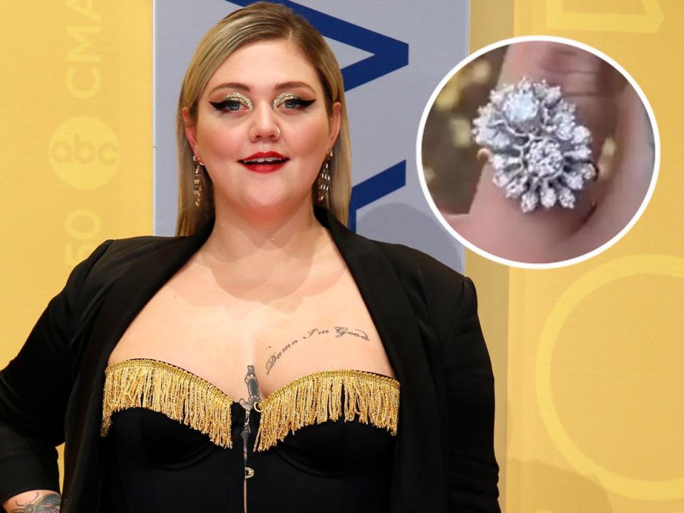 elle king engagement ring