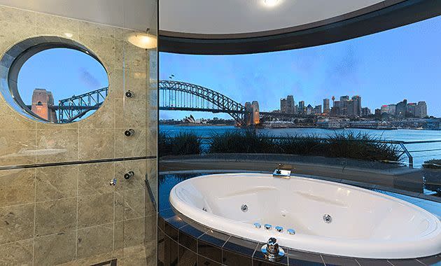 The view from the master ensuite. Photo: Justine Tyerman