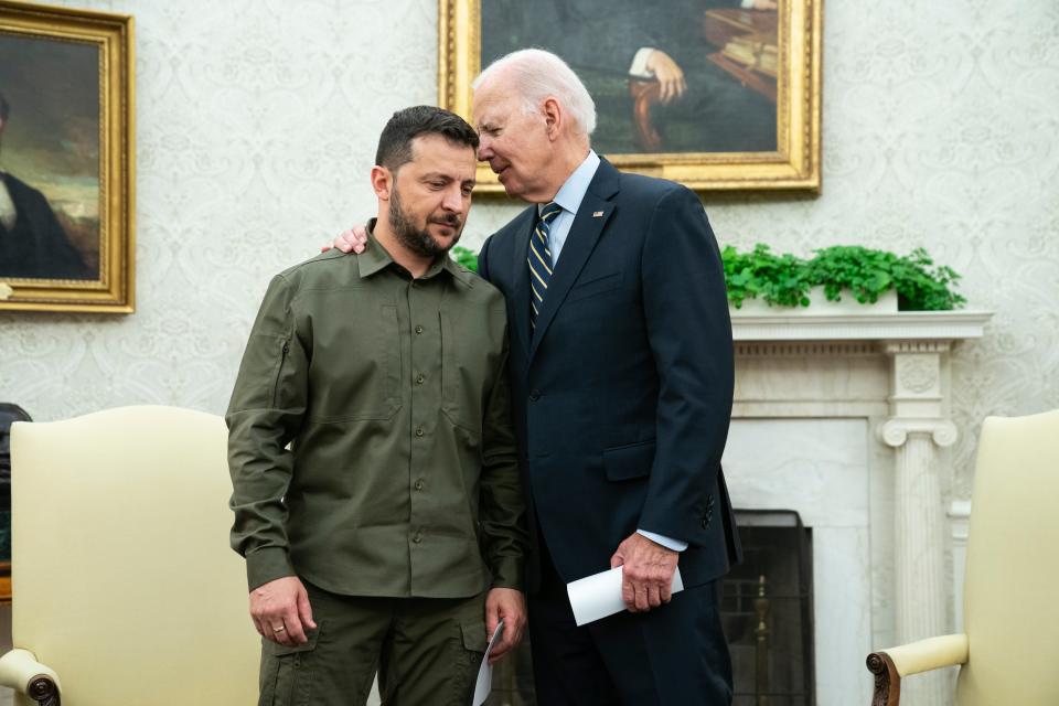 Zelensky and Biden (Copyright 2023 The Associated Press. All rights reserved)