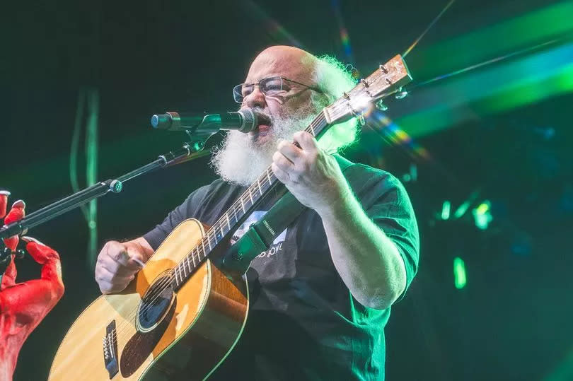 Kyle Gass rocking out during The Spicy Meatball Tour