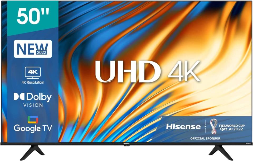 Hisense 50A68H - 50 inch Smart Ultra HD 4K Dolby Vision HDR10 Google TV.  Images via Amazon.