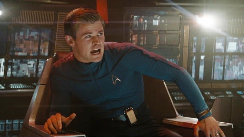 Chris Hemsworth as George Kirk in 2009’s <i>Star Trek</i>. (Photo: Paramount)