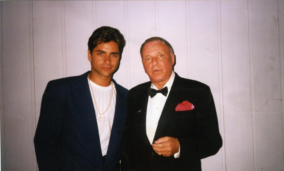 John Stamos met Frank Sinatra at one of the singer's concerts. (Wondery)