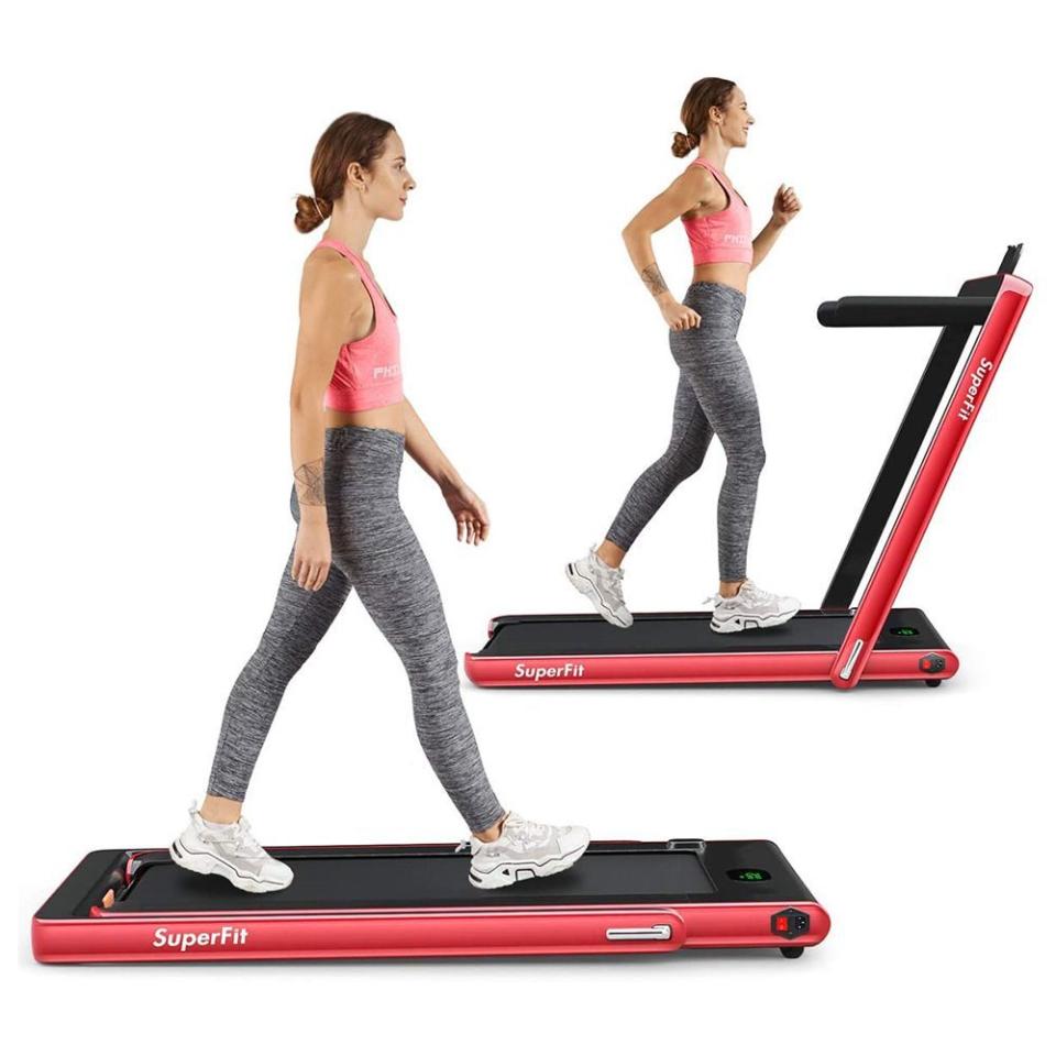 6) Goplus 2 in 1 Folding Treadmill