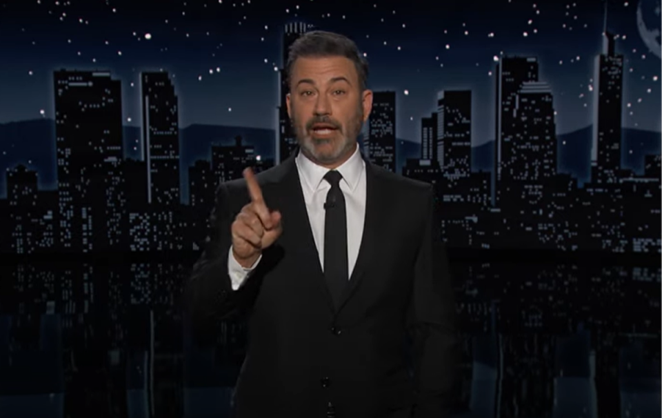 Kimmel joked about Santos’ only accomplishment being expelled from Congress (Jimmy Kimmel Live/YouTube)