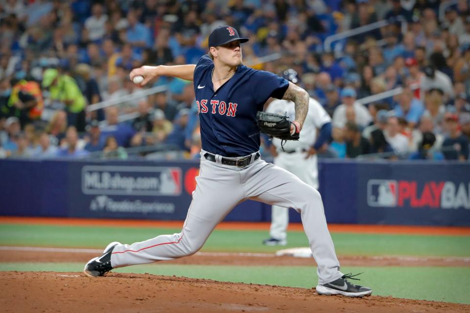 Tanner Houck tossed five innings in relief for the Red Sox.