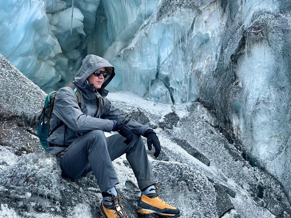 Davis Smith on Cotopaxi mountain in Ecuador.