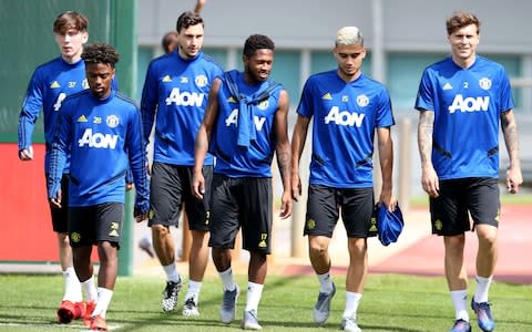 United’s players have covered 10 per cent more ground than at this stage of pre-season training last year - Credit: GETTY IMAGES