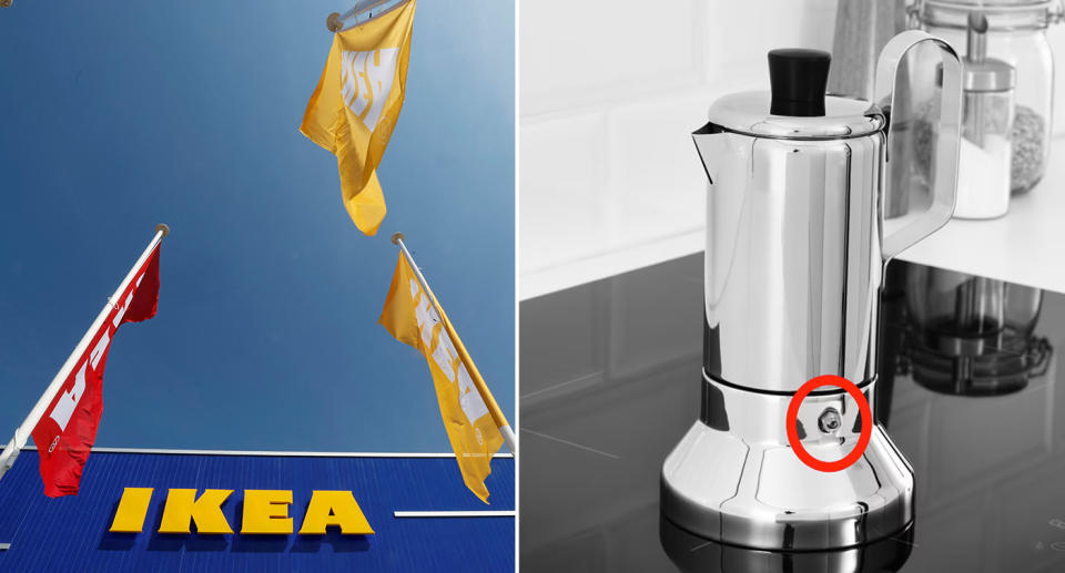 The Metallisk espresso maker, which has been recalled by IKEA.