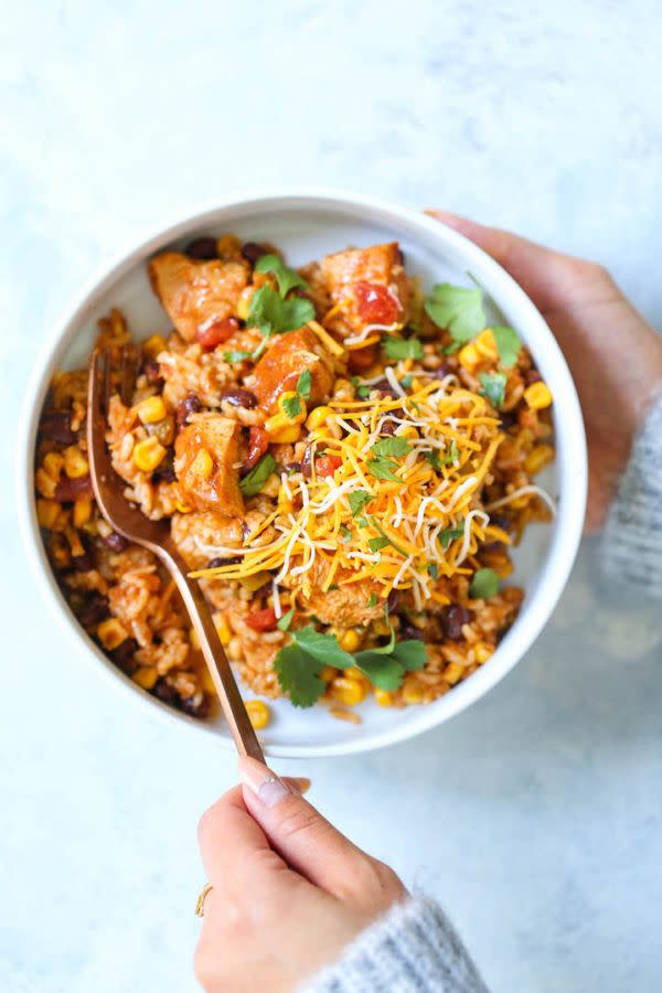 Instant Pot Chicken Burrito Bowls