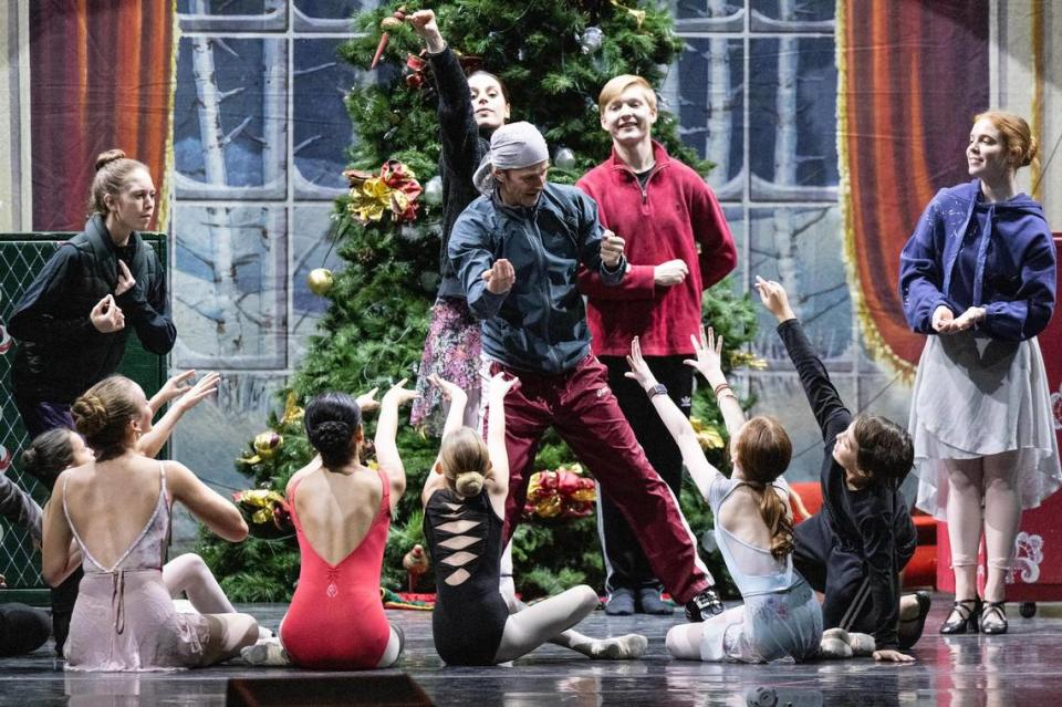 Dancers from Avant Chamber Ballet participate in a dress rehearsal for their performance of “The Nutcracker” at Will Rogers Memorial Center in Fort Worth on Tuesday.