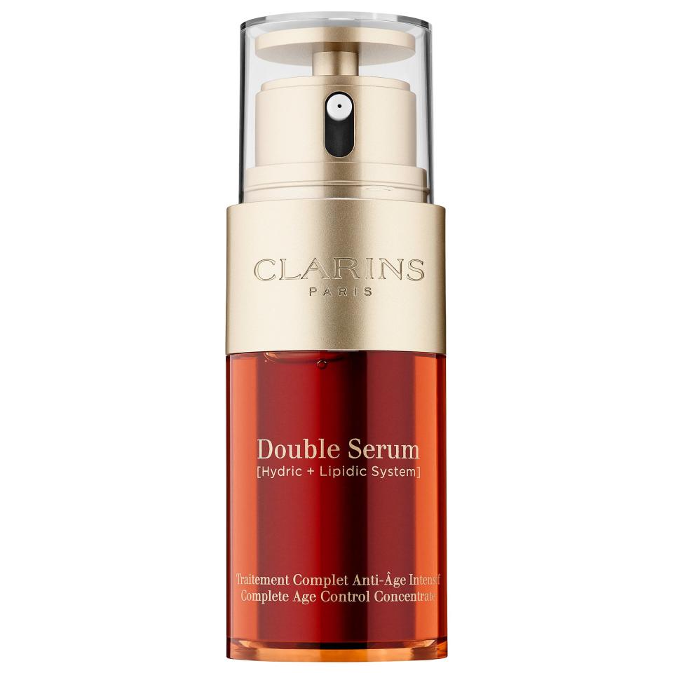 14) Clarins Double Serum Complete Age Control Concentrate