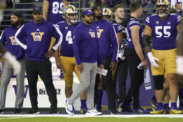 What Washington Huskies Jimmy Lake said: Michigan football, run game