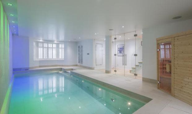 The indoor pool