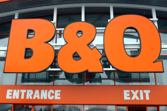 B&Q store stock