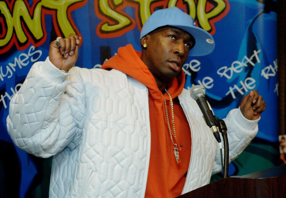 DJ Grandmaster Flash describes the genesis of his career at a news conference in 2006.