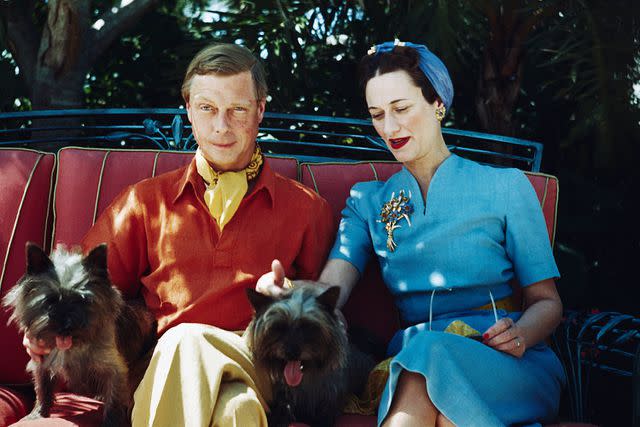 <p>Bettmann via Getty Images</p> The Duke and Duchess of Windsor relax in this 1941 shot.