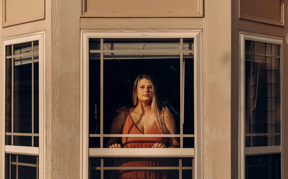 Anna Gozun in her home in Greer, S.C., on July 14.  (Will Crooks for NBC News)