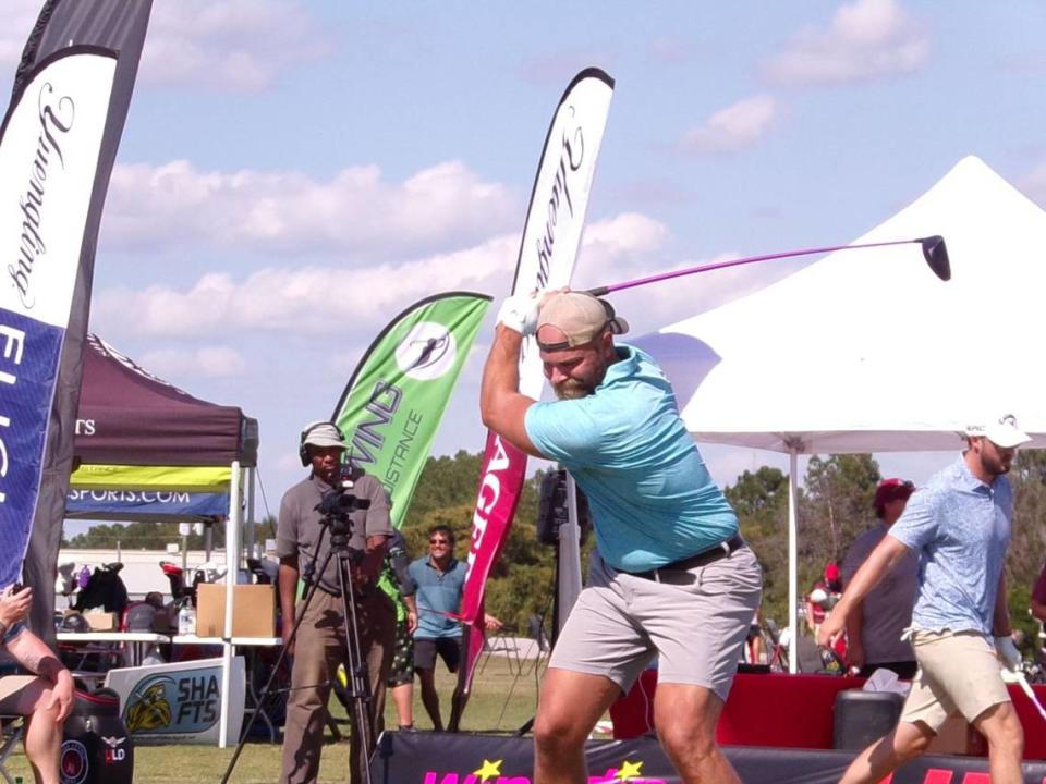 A long drive competitor hits a ball in one of Ultimate Long Drive’s competitions. Ultimate Long Drive was founded in Myrtle Beach, SC, and has professional and amateur divisions, as well as categories for players with disabilities and veterans. Jeff Gilder, Ultimate Long Drive