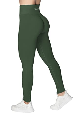 ribbed gym leggings  RXRXCOCO Ribbed High Waisted Workout