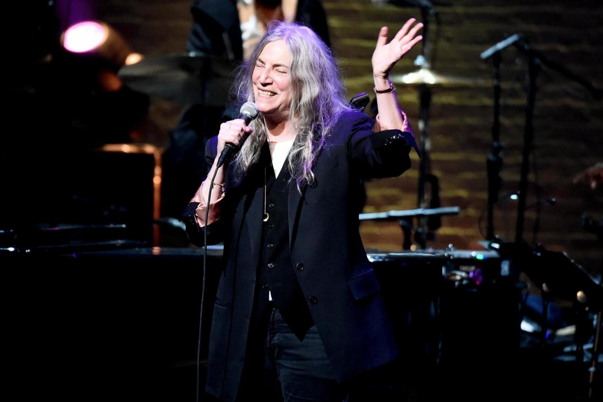 Patti Smith performs the 17th Annual A Great Night In Harlem at The Apollo Theater on 4 April, 2019 in New York City: Theo Wargo/Getty Images