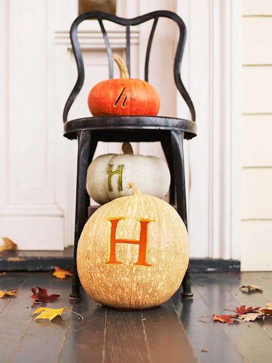 Monogram Pumpkins