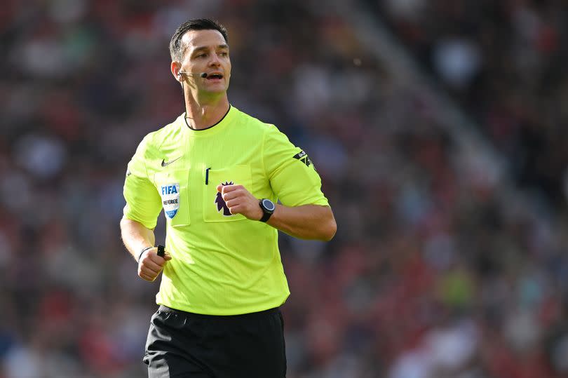 Referee Andy Madley