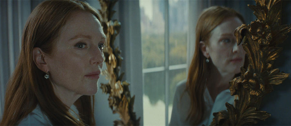 Julianne Moore in "Sharper," now streaming on Apple TV+.