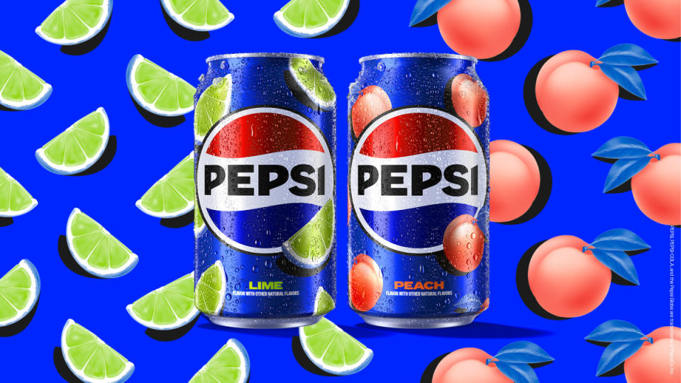 Pepsi Lime and Pepsi Peach<p>Pepsi</p>