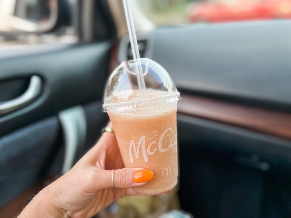 japan mcdonalds peach smoothie