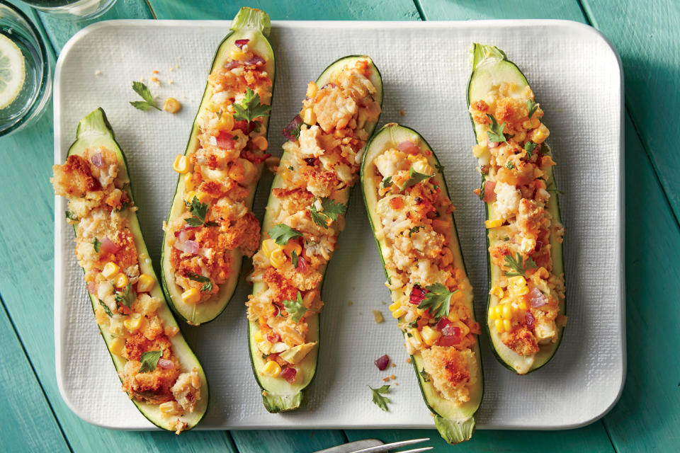 Cornbread-Stuffed Zucchini