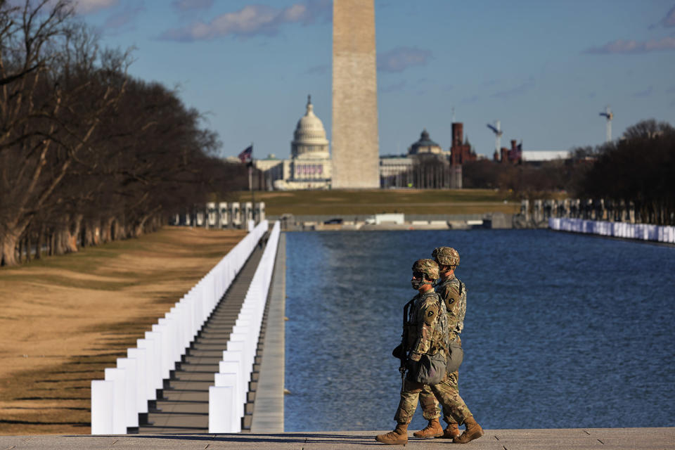 Extraordinary Photos of the National Guard at the U.S. Capitol Ahead of the Biden Inauguration