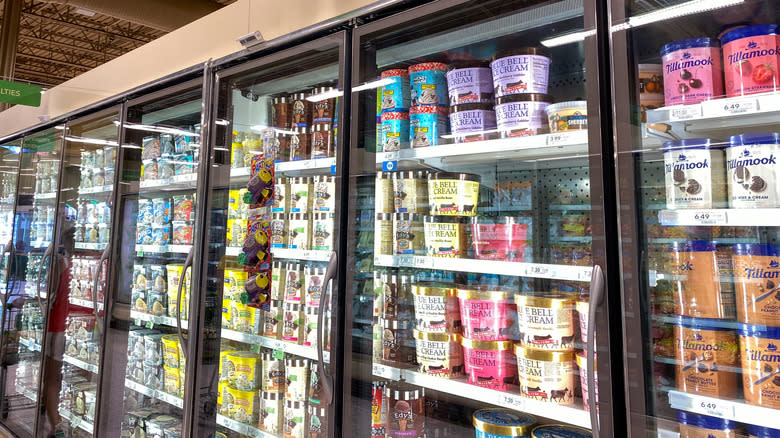 Blue Bell in grocery refrigerators