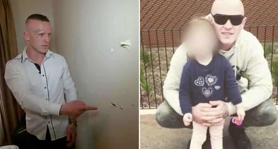 Ex-Rebels bikie Daniel Devries said those responsible for shooting at his home in Blakeview, in Adelaide's north, at the weekend made the wrong move and put his three-year-old daughter at risk. Source: 7 News