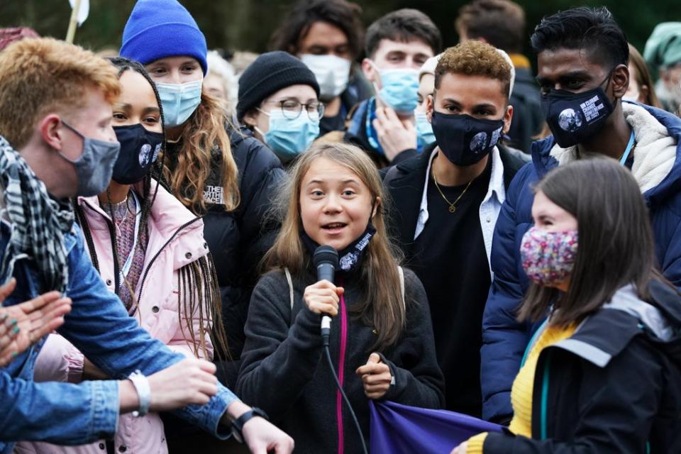 Protests erupted in Glasgow as world leaders discussed climate change last year (Andrew Milligan/PA) (PA Wire)