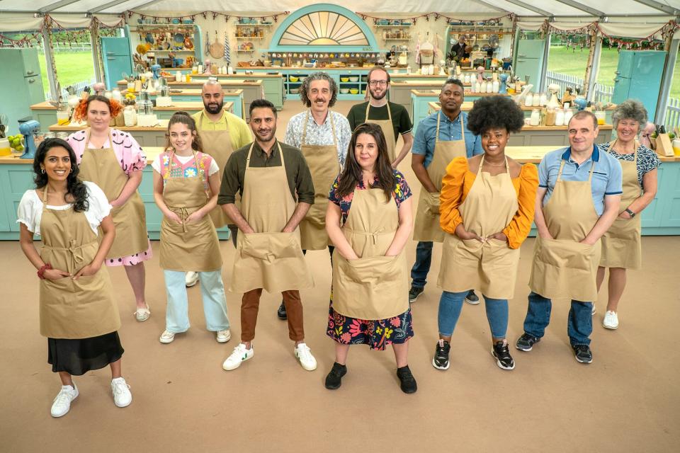 Contestants on 'The Great British Baking Show'