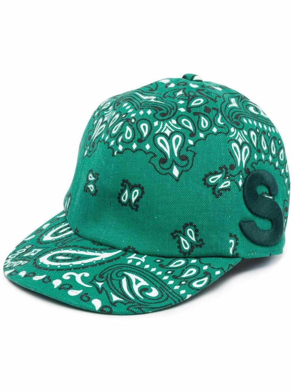 19) Bandana-Print Baseball Cap