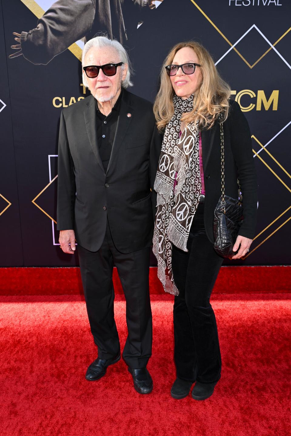 Harvey Keitel and Daphna Kastner at the TCM Classic Film Festival Screening of 'Pulp Fiction' on April 18.