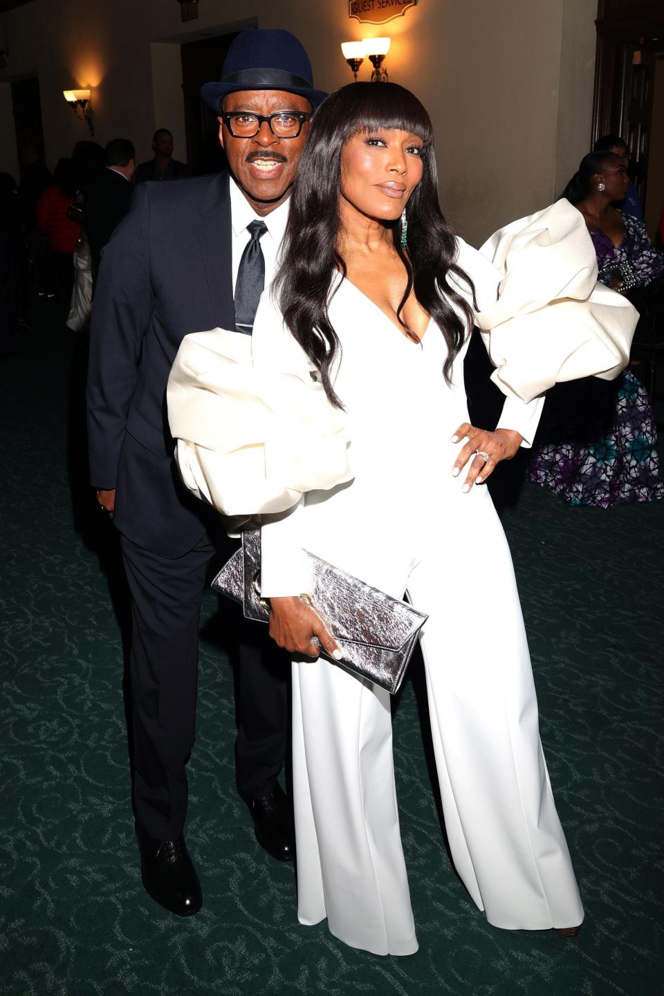 Courtney B. Vance, left, and Angela Bassett at the NAACP Image Awards in Pasadena, Calif., on Feb. 25.