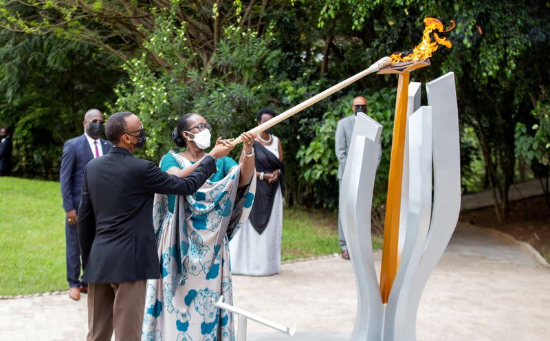 FILE PHOTO: FILE PHOTO: Commemoration of the 1994 Genocide, at the Kigali Genocide Memorial Center in Kigali